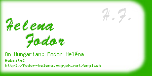 helena fodor business card