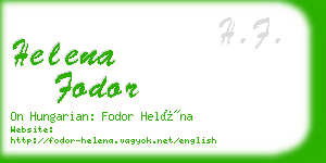 helena fodor business card